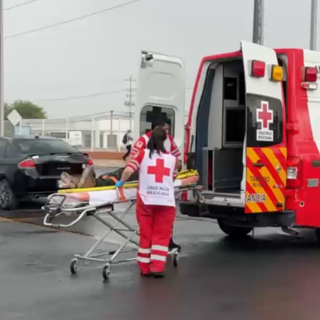 Rachas de Viento Provocan Caída de Hombre de un Andamio en Reynosa, Tamaulipas